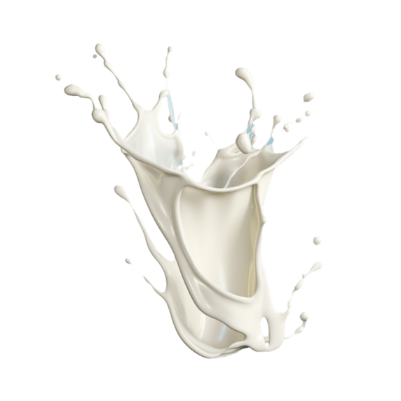 创意白色泼溅流动水花动态乳制品奶制品液体元素