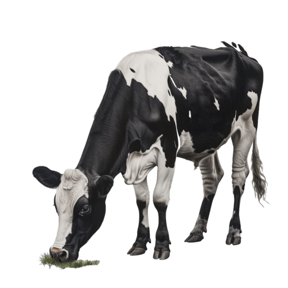 创意奶牛低头元素畜牧业乳制品立体免抠图案