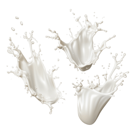 创意乳制品奶制品液体元素逼真的牛奶飞溅套装