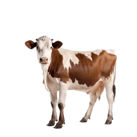 创意一直奶牛畜牧业乳制品免抠摄影
