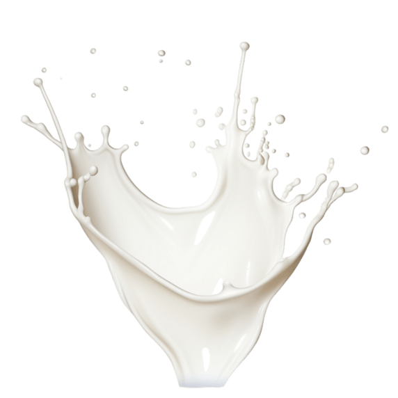 创意矢量牛奶飞溅和倾倒乳制品奶制品液体元素
