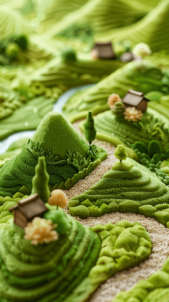 创意夏天3D微缩景观绿色园林设计