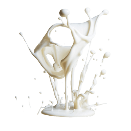 创意牛奶色液体元素立体免抠图案