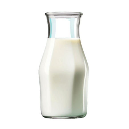 创意牛奶矢量玻璃瓶乳制品乳业奶制品鲜奶元素立体免扣图案