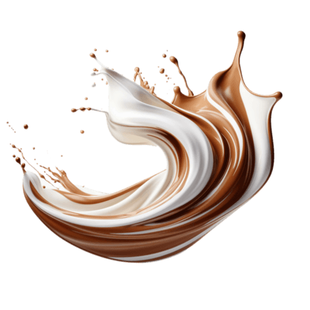 创意巧克力牛奶乳制品乳业奶制品鲜奶元素立体免抠图案