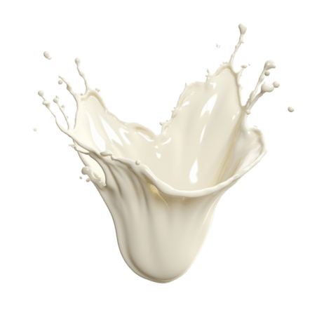 创意白色溅起水花液体牛奶乳制品奶制品液体元素