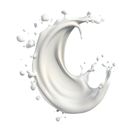 创意牛奶水花卡通乳制品奶制品液体元素
