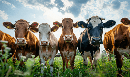 创意宾夕法尼亚州兰开斯特县农场的牛动物畜牧业