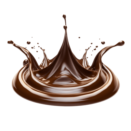 创意巧克力牛奶元素立体免抠图案