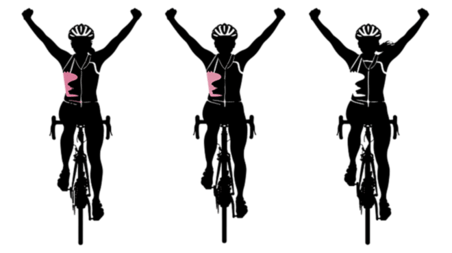 创意运动会自行车运动骑行运动员剪影元素体育竞技
