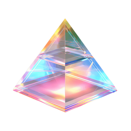 创意几何炫彩元素三角形商务立体免抠图案