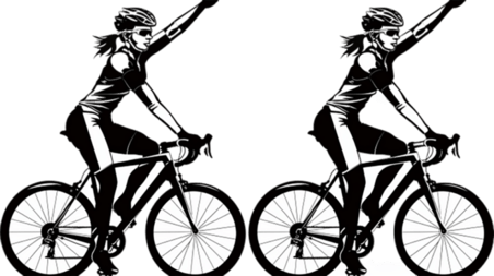 创意国际赛事自行车运动骑行运动员剪影元素体育竞技