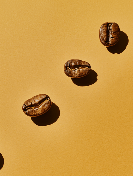 创意咖啡豆的特写饮品美食餐饮