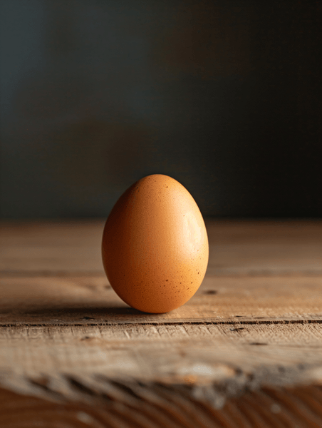 创意木材背景上生鲜鸡蛋农产品