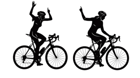 创意自行车运动骑行运动员体育赛事剪影元素体育竞技
