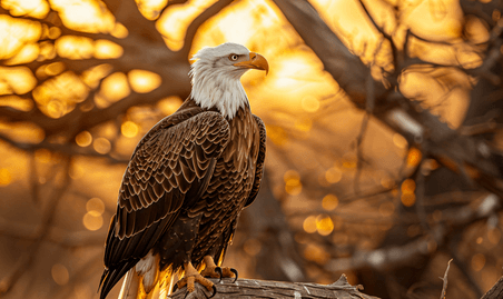 创意克鲁格公园的白头鹰野生动物