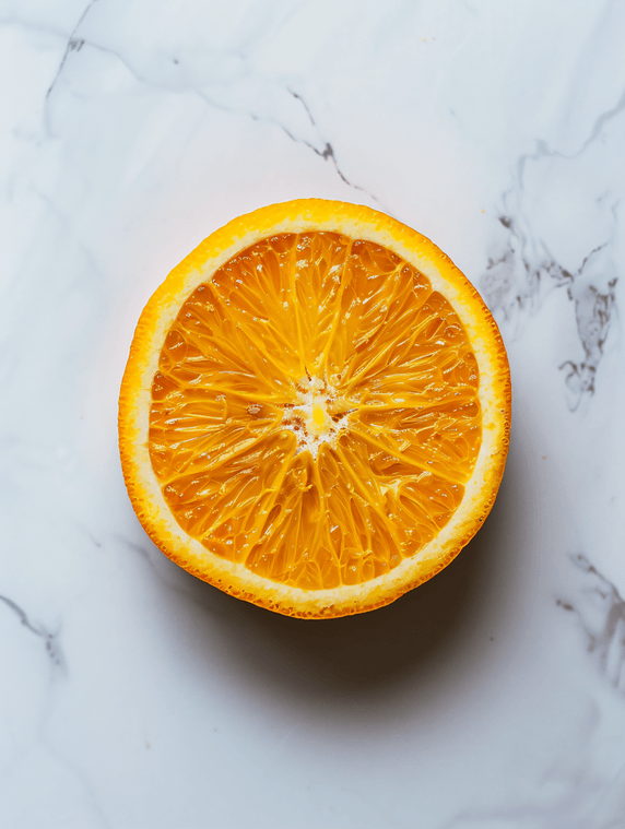 创意切片橙色水果夏天橘子