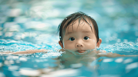 创意游泳的儿童摄影12