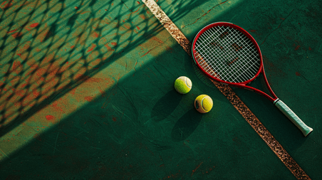 创意夏季奥运会网球运动网球比赛网球拍网球背景
