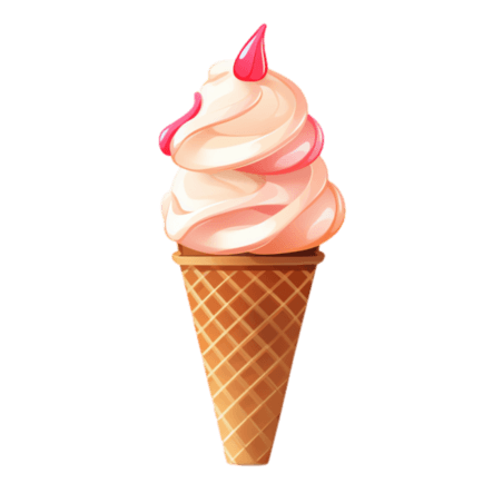 创意美味冰淇淋元素立体免抠图案