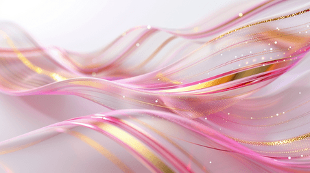 创意粉红色流线流面艺术风格的背景图