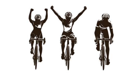 创意自行车运动骑行运动员黑色剪影国际赛事元素体育竞技