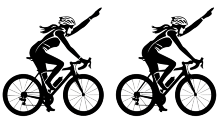 创意国际赛事自行车运动员黑色剪影元素体育竞技