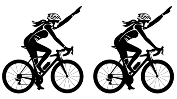 创意国际赛事自行车运动员黑色剪影元素体育竞技