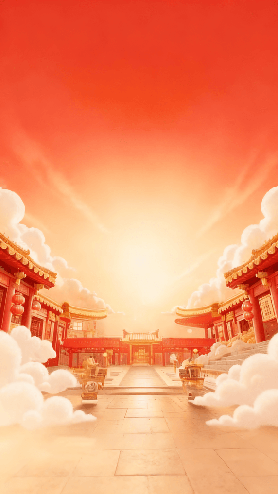 创意新年国年货节年终特卖会春节囤好货背景图