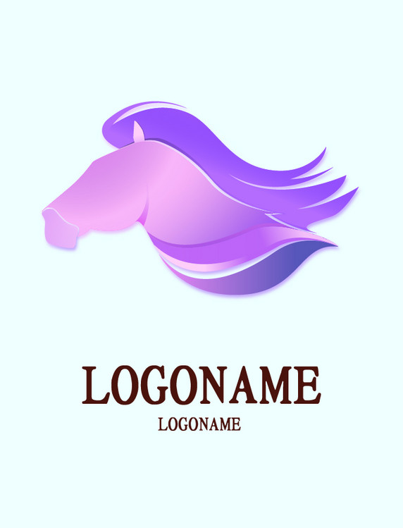 渐变马LOGO