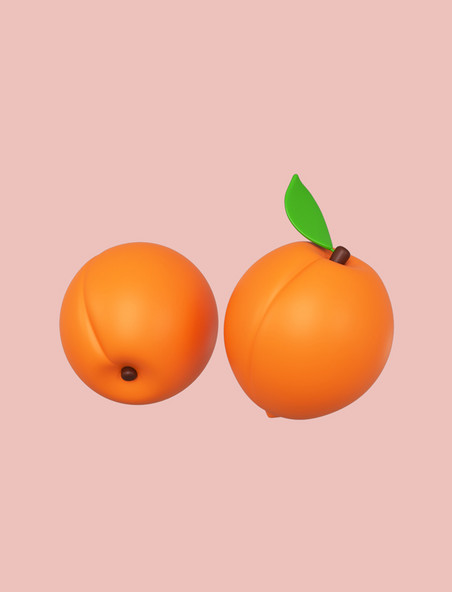3DC4D立体水果甜杏杏子