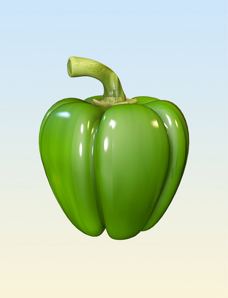 3D立体蔬菜菜椒青椒