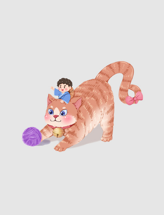 奇幻六一儿童节儿童追梦系列猫咪