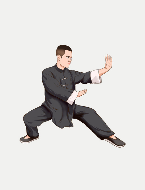 打太极拳武术招式