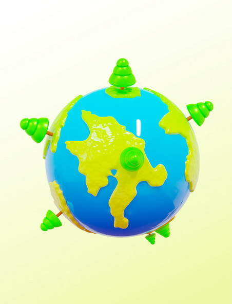 3DC4D立体地球全球设计