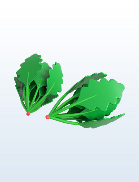 3DC4D立体蔬菜青菜菠菜