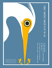 简约风动物仙鹤水资源平面海报设计