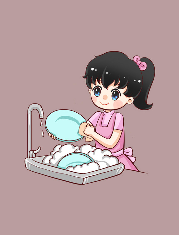 擦扫卫生做家务洗餐具
