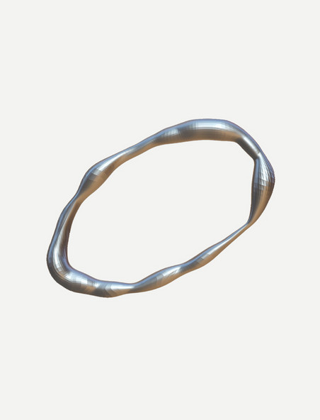 3D金属贴纸圆环