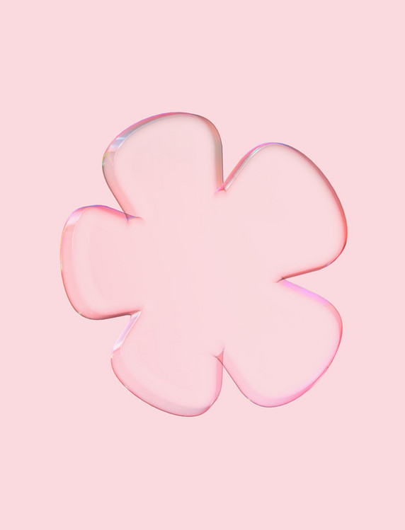 3D彩色花瓣酸性气泡