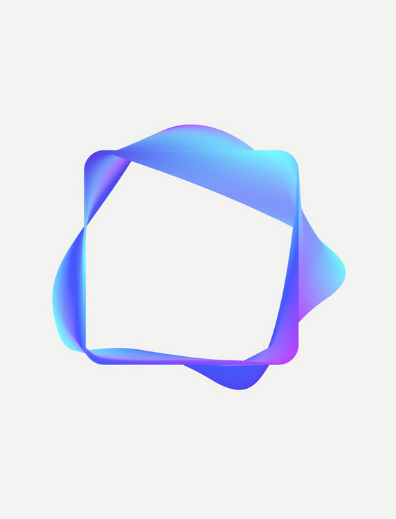 撞色渐变潮流圆环莫比乌兹环