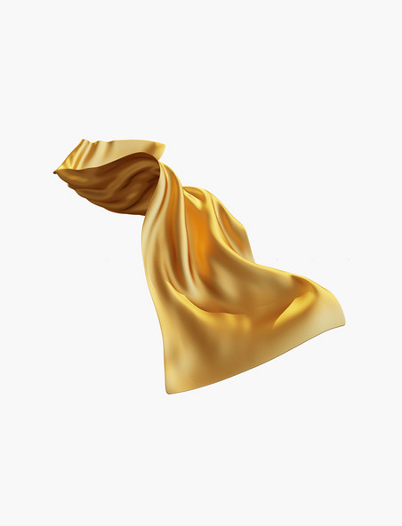 3D绸缎飘带丝带立体金色绸缎绸带