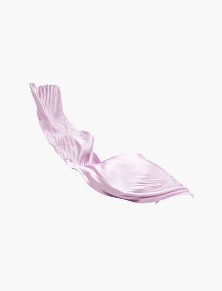 3D丝带绸带飘带飘逸立体粉色丝绸布料