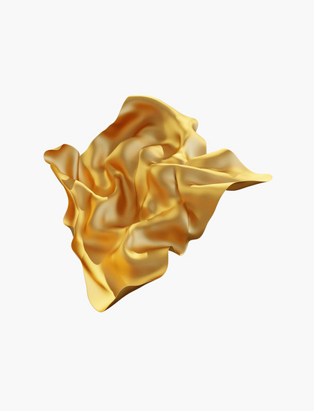 3D立体绸缎飘带丝带绸带金色立体金色绸缎