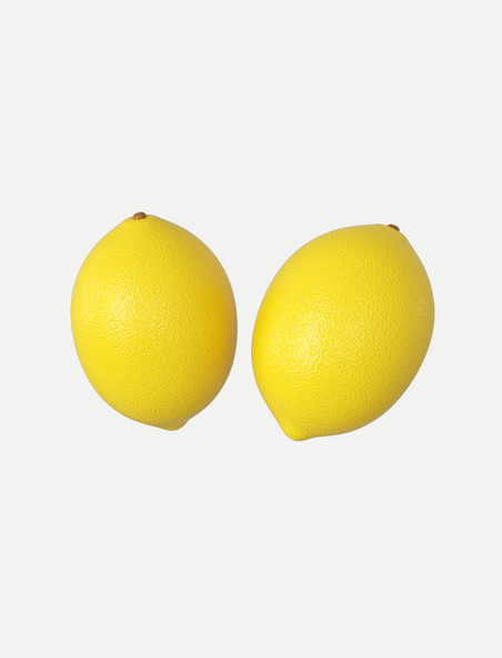 3DC4D立体黄色柠檬
