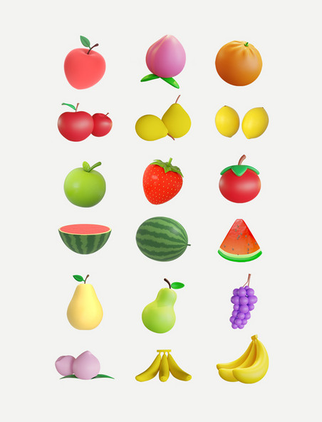 3DC4D立体水果