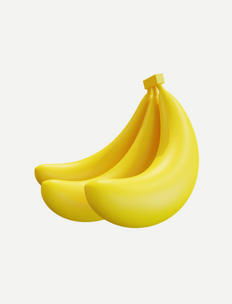 3DC4D立体水果香蕉