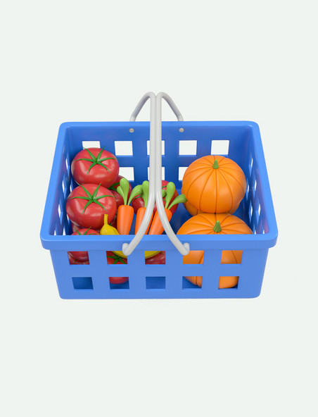 3d蔬果蔬菜水果购物组合