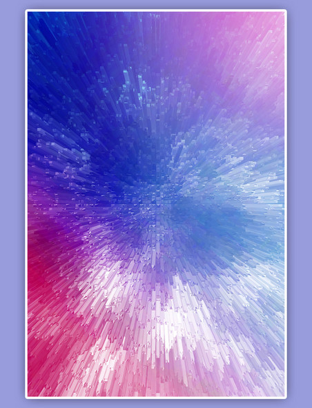 蓝紫色调3D渐变柱形背景抽象颗粒