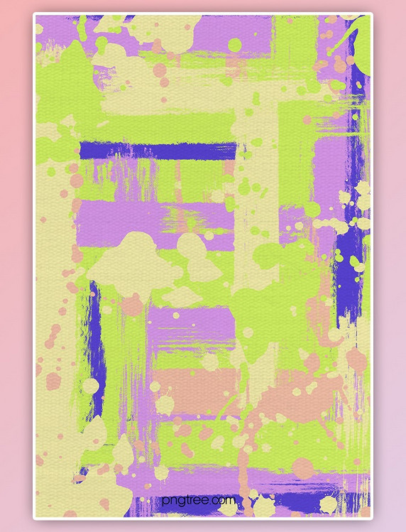 绿粉色油画质感纹理斑驳艺术背景